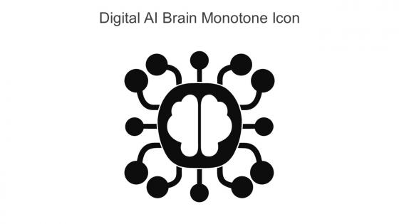 Digital Ai Brain Monotone Icon In Powerpoint Pptx Png And Editable Eps Format