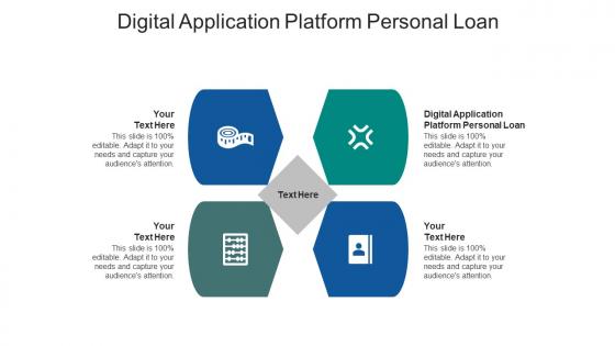 Digital application platform personal loan ppt powerpoint presentation infographic cpb