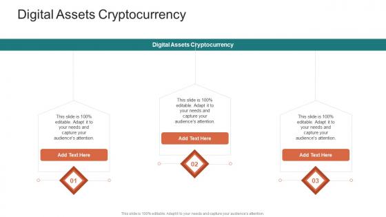 Digital Assets Cryptocurrency In Powerpoint And Google Slides Cpb