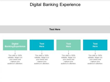 Digital banking experience ppt powerpoint presentation portfolio elements cpb