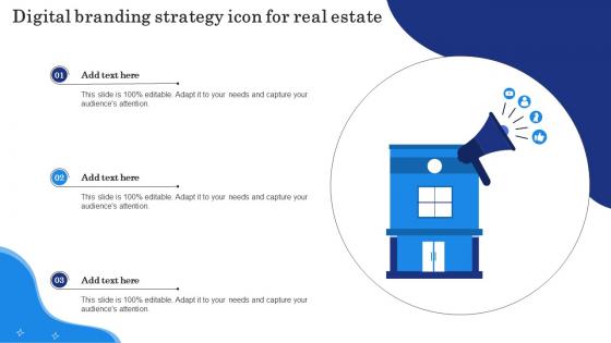 Digital Branding Strategy Icon For Real Estate