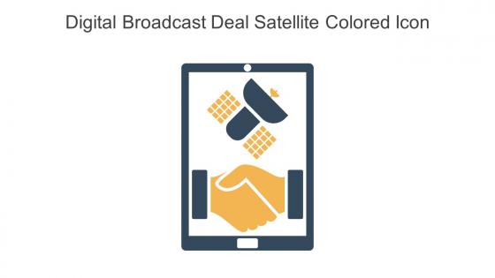 Digital Broadcast Deal Satellite Colored Icon In Powerpoint Pptx Png And Editable Eps Format