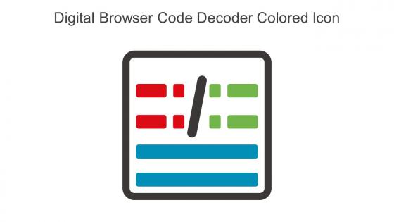 Digital Browser Code Decoder Colored Icon In Powerpoint Pptx Png And Editable Eps Format
