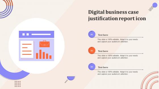 Digital Business Case Justification Report Icon