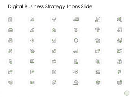 Digital business strategy icons slide ppt outline sample