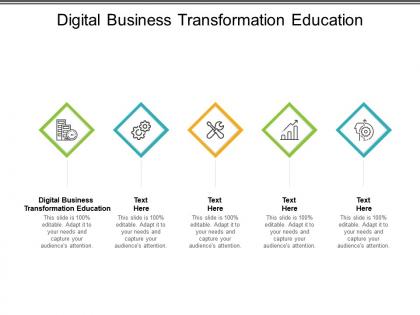 Digital business transformation education ppt presentation slides samples cpb