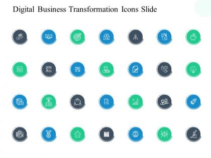 Digital business transformation icons slide goal ppt powerpoint presentation show ideas