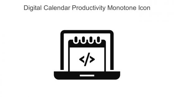 Digital Calendar Productivity Monotone Icon In Powerpoint Pptx Png And Editable Eps Format