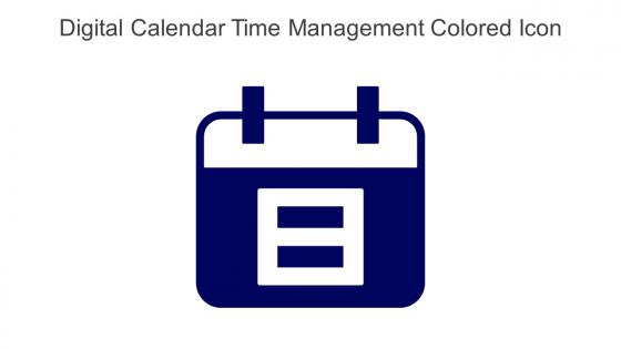 Digital Calendar Time Management Colored Icon In Powerpoint Pptx Png And Editable Eps Format
