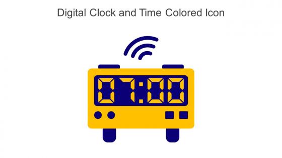 Digital Clock And Time Colored Icon In Powerpoint Pptx Png And Editable Eps Format