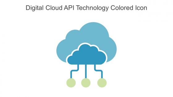 Digital Cloud API Technology Colored Icon In Powerpoint Pptx Png And Editable Eps Format
