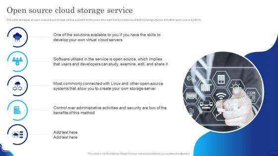 Digital Cloud It Open Source Cloud Storage Service Ppt Slides Model