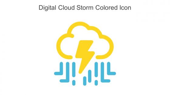 Digital Cloud Storm Colored Icon In Powerpoint Pptx Png And Editable Eps Format