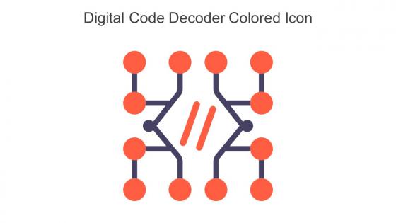 Digital Code Decoder Colored Icon In Powerpoint Pptx Png And Editable Eps Format