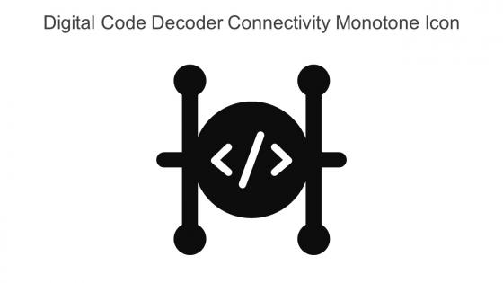 Digital Code Decoder Connectivity Monotone Icon In Powerpoint Pptx Png And Editable Eps Format