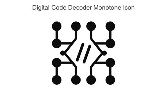 Digital Code Decoder Monotone Icon In Powerpoint Pptx Png And Editable Eps Format