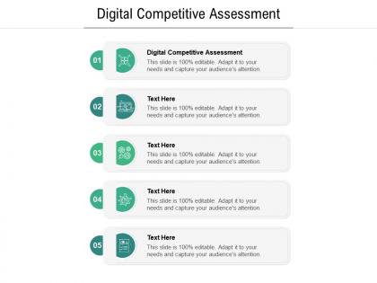 Digital competitive assessment ppt powerpoint presentation outline model cpb