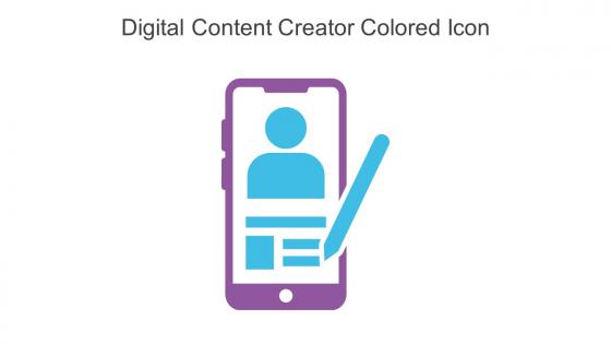 Digital Content Creator Colored Icon In Powerpoint Pptx Png And Editable Eps Format