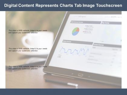 Digital content represents charts tab image touchscreen