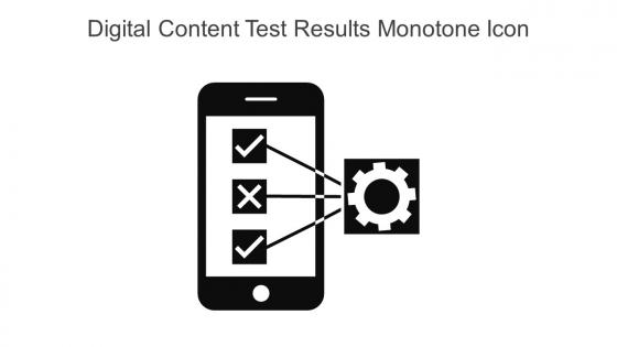 Digital Content Test Results Monotone Icon In Powerpoint Pptx Png And Editable Eps Format