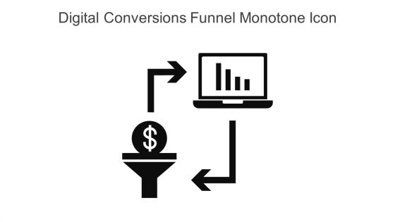 Digital Conversions Funnel Monotone Icon In Powerpoint Pptx Png And Editable Eps Format
