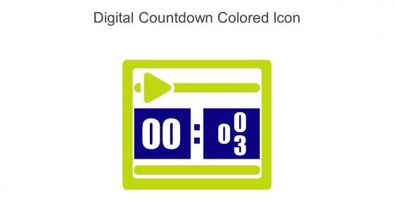 Digital Countdown Colored Icon In Powerpoint Pptx Png And Editable Eps Format