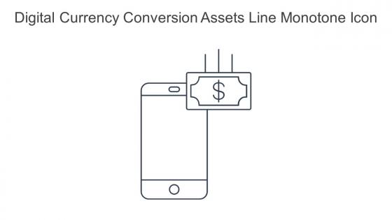 Digital Currency Conversion Assets Line Monotone Icon In Powerpoint Pptx Png And Editable Eps Format