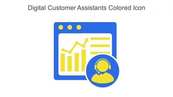 Digital Customer Assistants Colored Icon In Powerpoint Pptx Png And Editable Eps Format