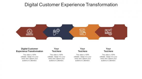 Digital customer experience transformation ppt powerpoint presentation portfolio cpb