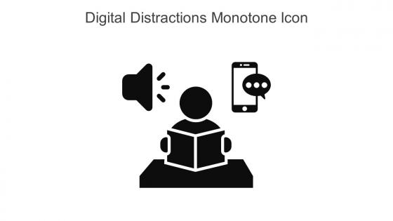 Digital Distractions Monotone Icon In Powerpoint Pptx Png And Editable Eps Format
