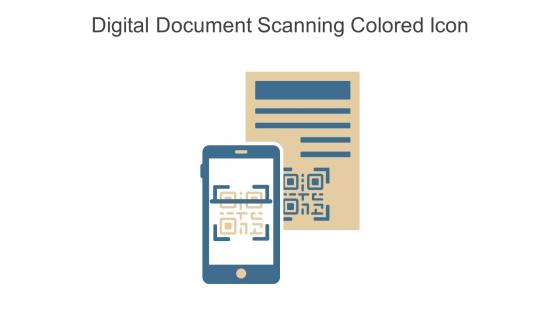Digital Document Scanning Colored Icon In Powerpoint Pptx Png And Editable Eps Format