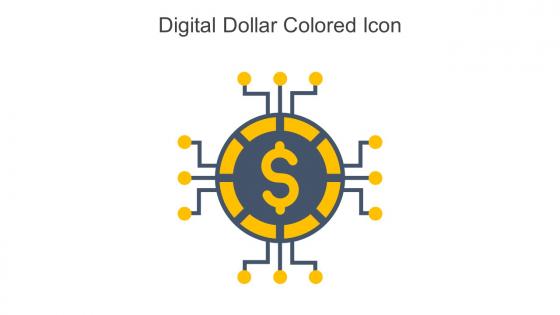 Digital Dollar Colored Icon In Powerpoint Pptx Png And Editable Eps Format