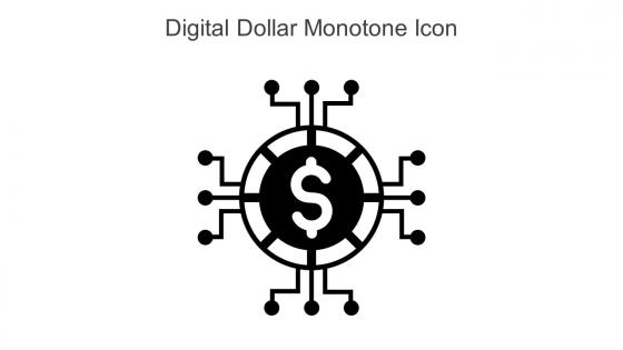 Digital Dollar Monotone Icon In Powerpoint Pptx Png And Editable Eps Format
