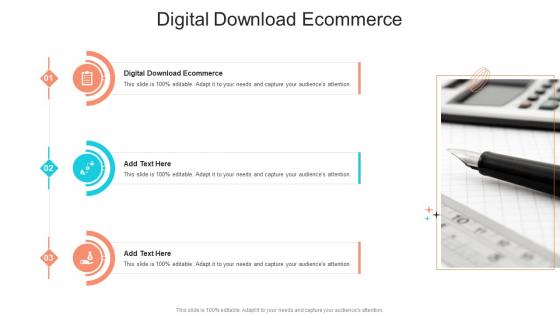 Digital Download Ecommerce In Powerpoint And Google Slides Cpb