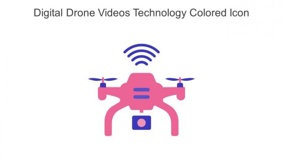 Digital Drone Videos Technology Colored Icon In Powerpoint Pptx Png And Editable Eps Format