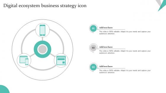 Digital Ecosystem Business Strategy Icon