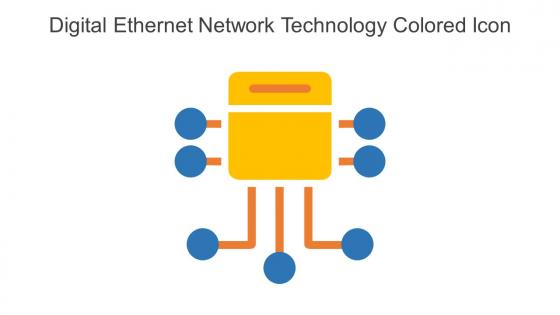 Digital Ethernet Network Technology Colored Icon In Powerpoint Pptx Png And Editable Eps Format
