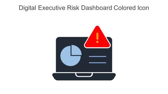 Digital Executive Risk Dashboard Colored Icon In Powerpoint Pptx Png And Editable Eps Format