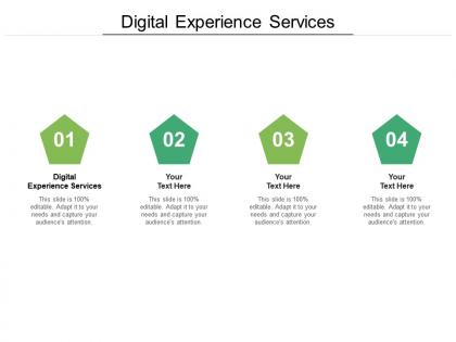 Digital experience services ppt powerpoint presentation summary graphic images cpb
