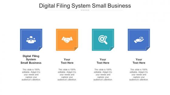 Digital filing system small business ppt powerpoint presentation summary example topics cpb