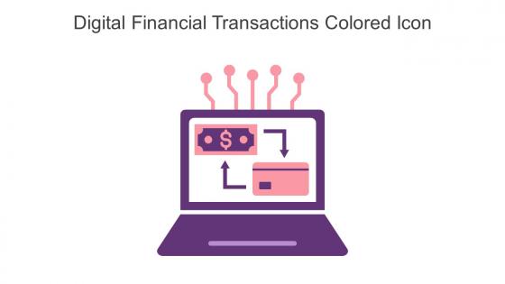 Digital Financial Transactions Colored Icon In Powerpoint Pptx Png And Editable Eps Format