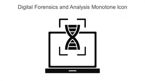 Digital Forensics And Analysis Monotone Icon In Powerpoint Pptx Png And Editable Eps Format