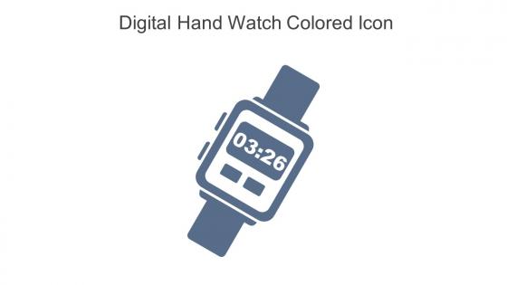 Digital Hand Watch Colored Icon In Powerpoint Pptx Png And Editable Eps Format