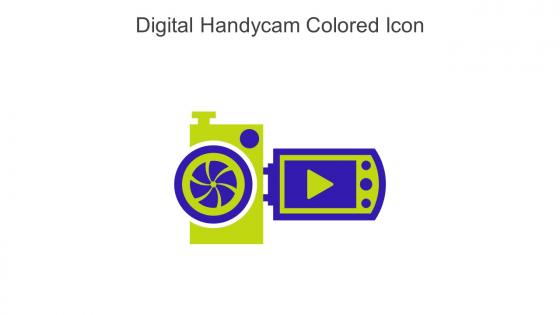 Digital Handycam Colored Icon In Powerpoint Pptx Png And Editable Eps Format