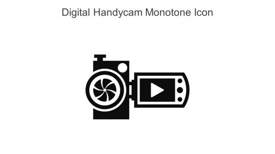 Digital Handycam Monotone Icon In Powerpoint Pptx Png And Editable Eps Format