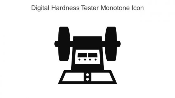 Digital Hardness Tester Monotone Icon In Powerpoint Pptx Png And Editable Eps Format