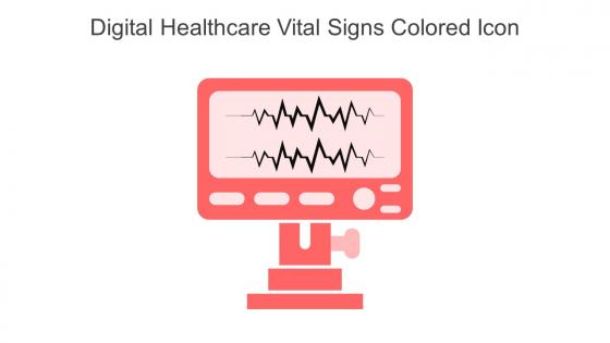 Digital Healthcare Vital Signs Colored Icon In Powerpoint Pptx Png And Editable Eps Format