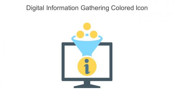 Digital Information Gathering Colored Icon In Powerpoint Pptx Png And Editable Eps Format