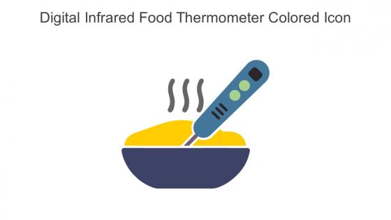 Digital Infrared Food Thermometer Colored Icon In Powerpoint Pptx Png And Editable Eps Format