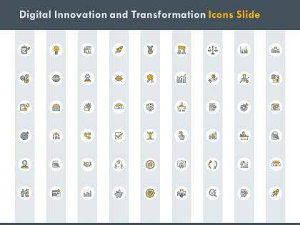 Digital innovation and transformation icons slide plan ppt powerpoint presentation professional demonstration